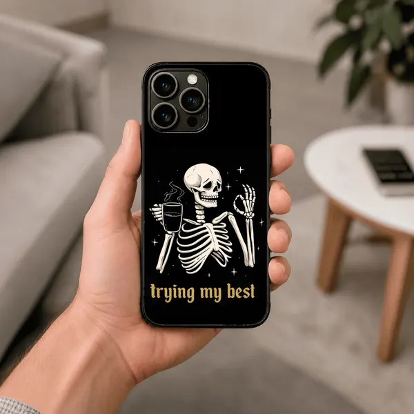 calavera y cafe