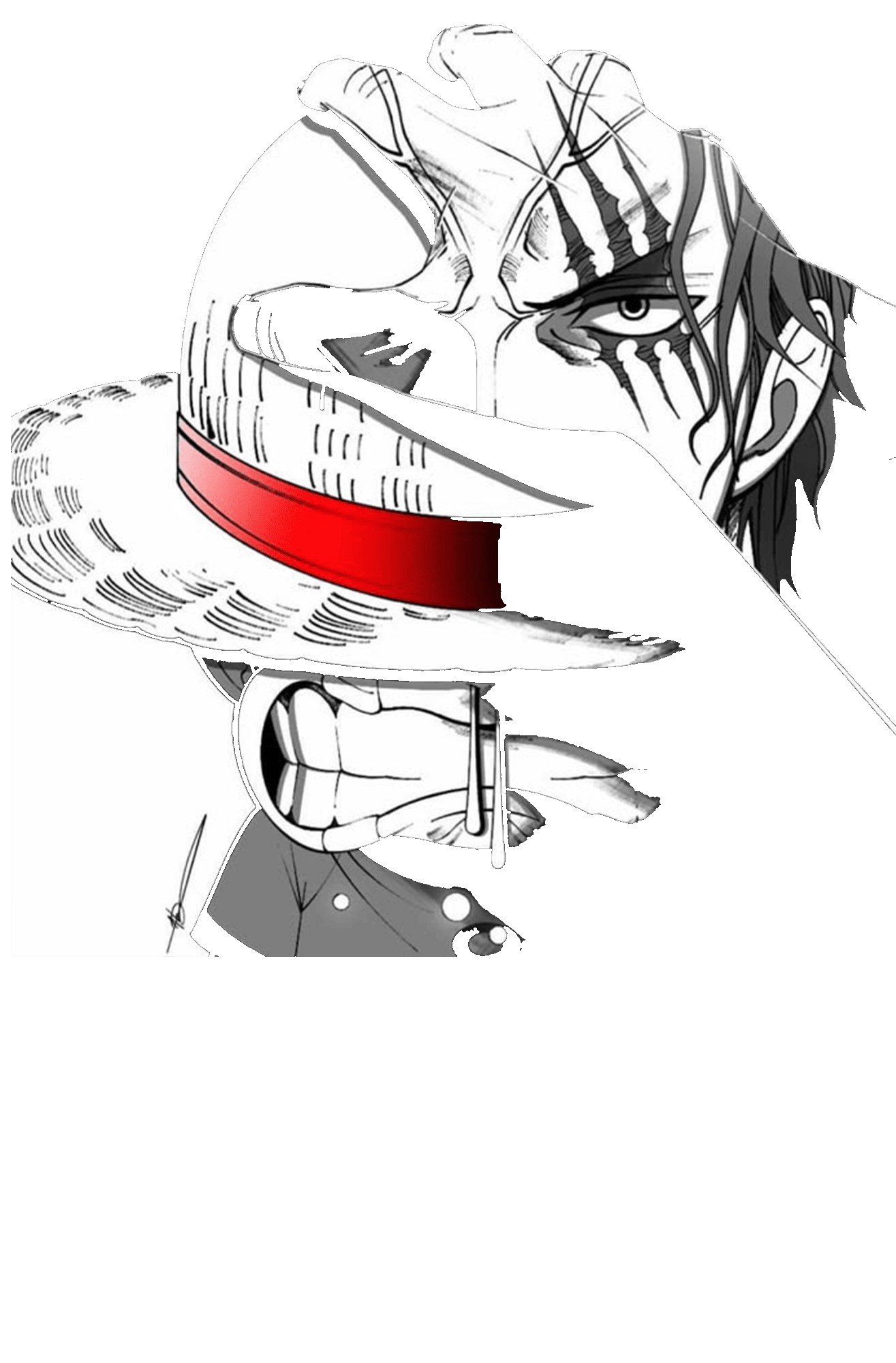 Luffy y Shanks
